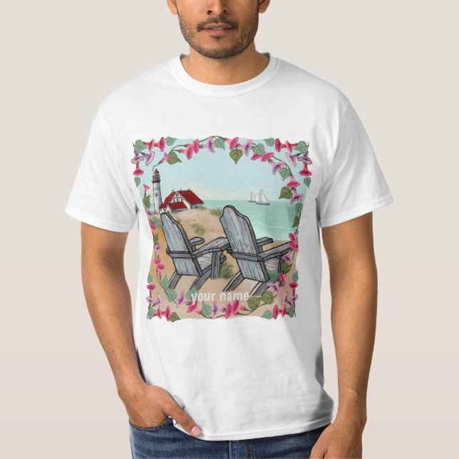 Floral Noon Leuchtturm T - Shirt (Vorderseite)