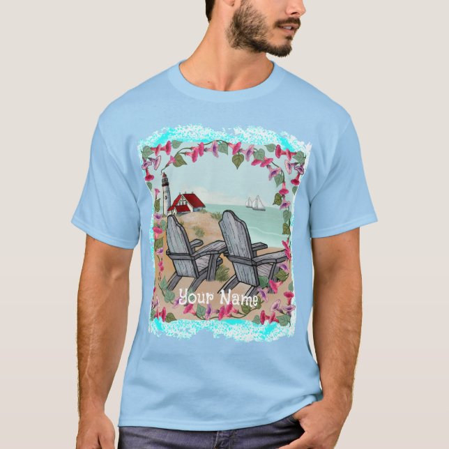 Floral Noon Leuchtturm T - Shirt (Vorderseite)