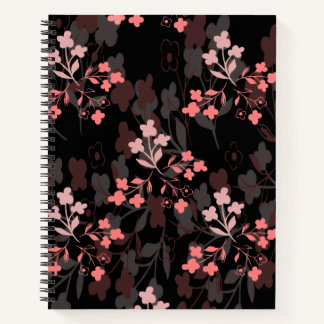 Floral notebook notizbuch