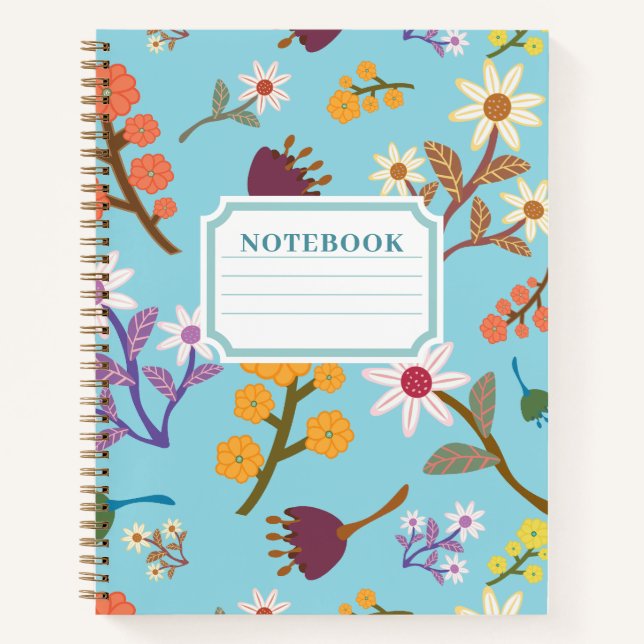 Floral Notebook Notizbuch (Vorderseite)