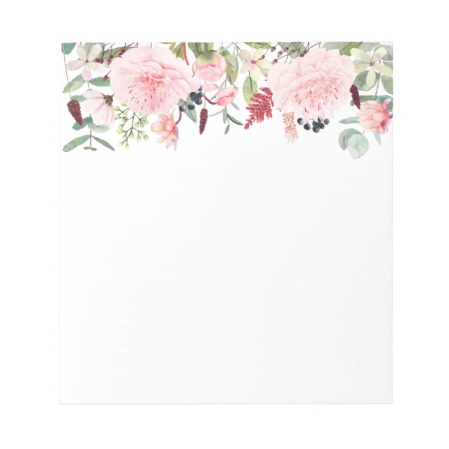 Floral Notepad Notizblock (Vorderseite)