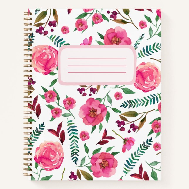 Floral Notizbuch (Vorderseite)