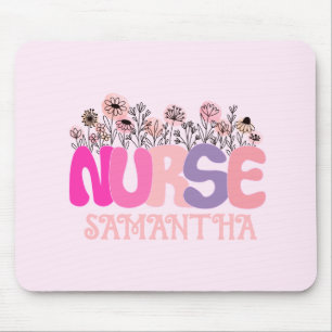 Floral Nurse Mousepad