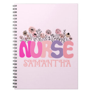 Floral Nurse Notizblock