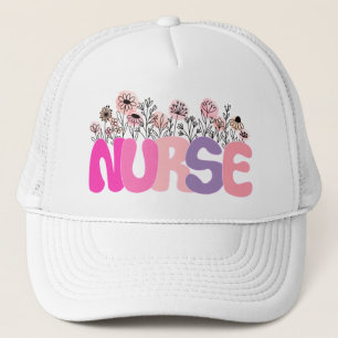 Floral Nurse Truckerkappe