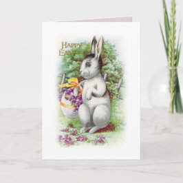 Floral Oaster Bunny Feiertagskarte