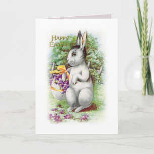 Floral Oaster Bunny Feiertagskarte