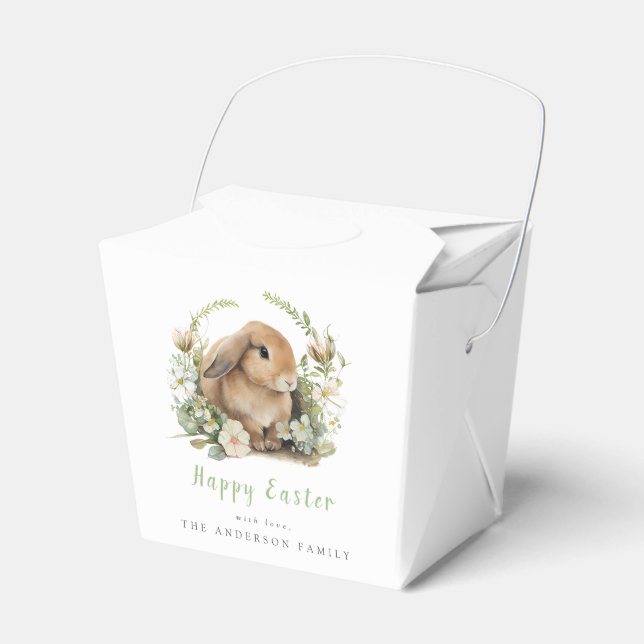 Floral Oaster Bunny Fevor Boxes Geschenkschachtel (Vorderseite)