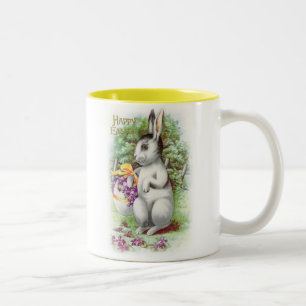 Floral Oaster Bunny Zweifarbige Tasse