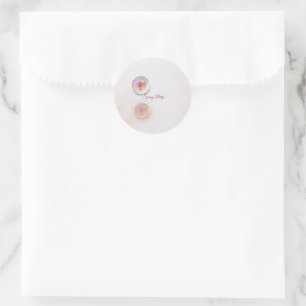 Floral orb Aufkleber