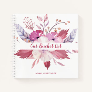 Floral Our Bucket List Keepake Journal Notizbuch