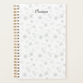 Floral Outline Planner Planer