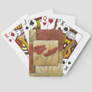 Floral Painting with Vue Brush Strokes Spielkarten