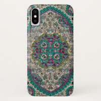 Floral paisley elegantes Juwel-Look Muster
