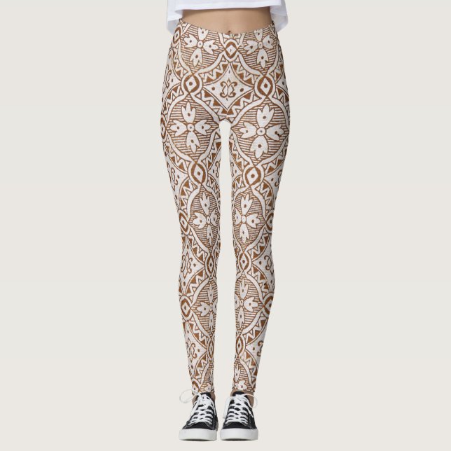 Floral Paisley Leggings (Vorderseite)