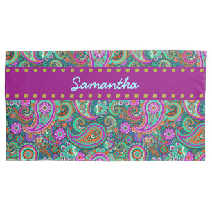 Floral Paisley nahtloses Muster II + Ihre Ideen Kissenbezug