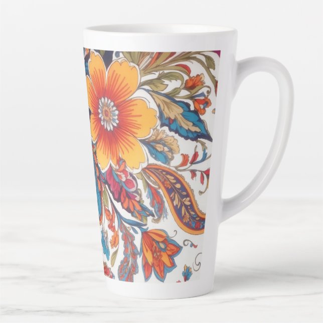 Floral Paisley Pattern Milchtasse (Rechts)