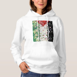 Floral Palestine Map - Free Palestine Map T - Shir Hoodie