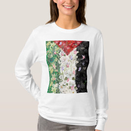 Floral Palestine Map - Free Palestine Map T - Shir T-Shirt