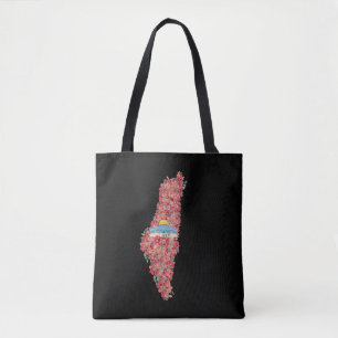 Floral Palestine map Kuppel Rock al Quads Geschenk