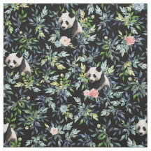 Floral Panda Muster