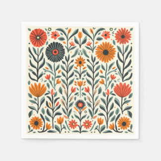Floral Paper Napkin Serviette