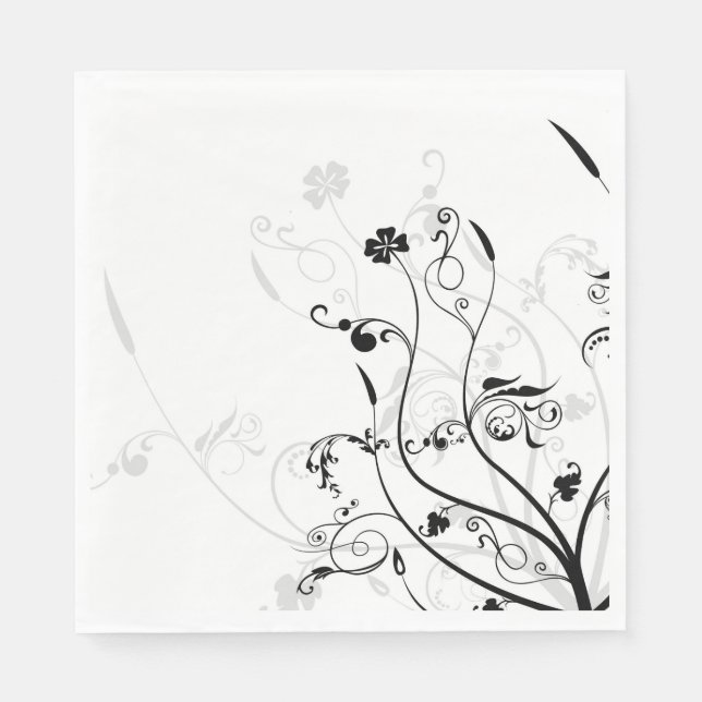 Floral Paper Napkins Serviette (Vorderseite)
