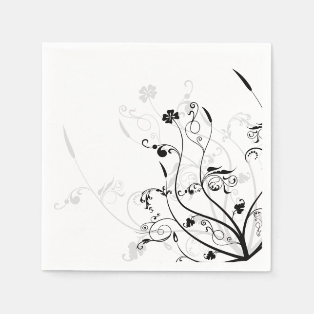 Floral Paper Napkins Serviette (Vorderseite)