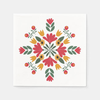 Floral Paper Napkins Serviette