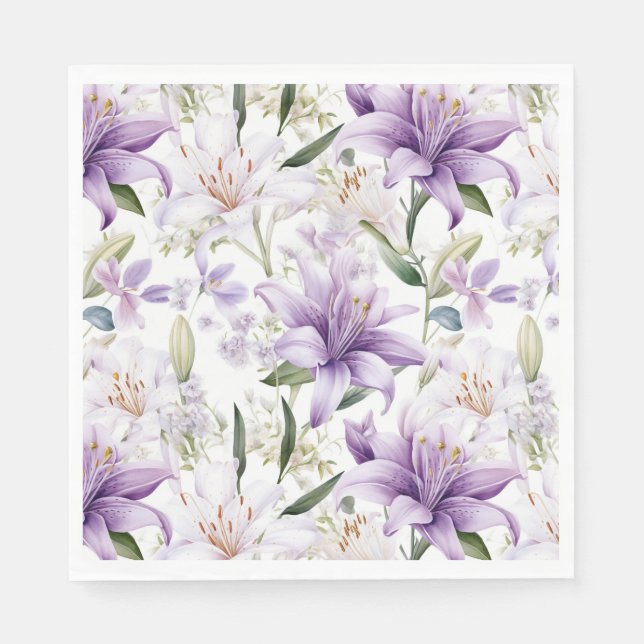 Floral Paper Napkins Serviette (Vorderseite)
