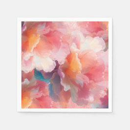 Floral Paper Plate Serviette