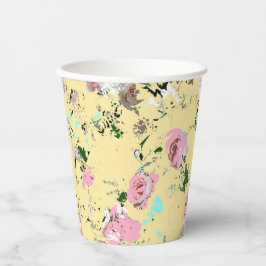 floral pappbecher