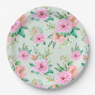floral pappteller