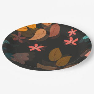 floral pappteller