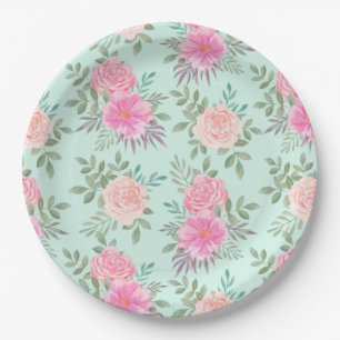 floral pappteller