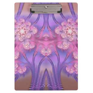 FLORAL ~ PASTEL 3D! Rosa, Mauve GLOSSY-Zwischenabl Klemmbrett
