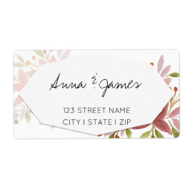 Floral Pastel Erdton geometrische Wasserfarbe