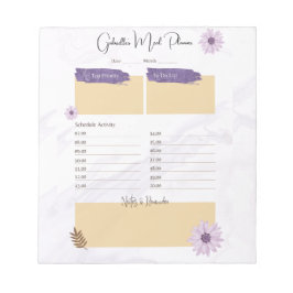 Floral Pastel Good Life Planner & Checklist Notizblock