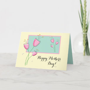 Floral Pastel Muttertagskarte mit Text Feiertagskarte