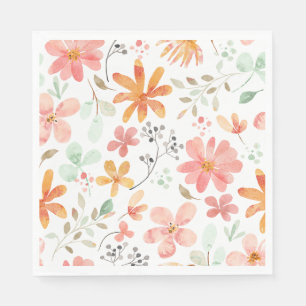Floral Pastell Muster Ruhe Serviette