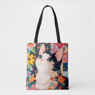 Floral Patchwork Cat
