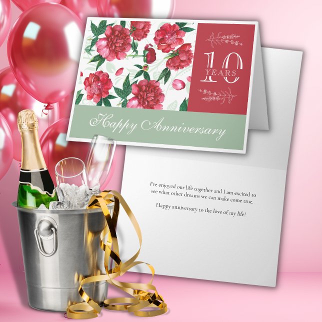 Floral Patchwork Happy Jubiläumskarte Karte (Von Creator hochgeladen)