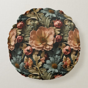 Floral Patern v4   Rundes Kissen