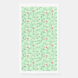 Floral pattern.05.FR.pink und Lgreen LGreen BG Serviette