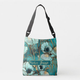 Floral Pattern-Eigenschaft des Hinzufügen eines Na Tragetaschen Mit Langen Trägern