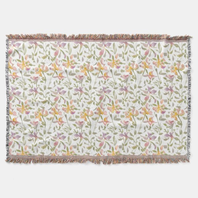 Floral Pattern Freesia Blume Decke (Vorderseite)