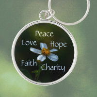 Floral Peace Liebe Hoffnung Glaube Wohltätigkeit D