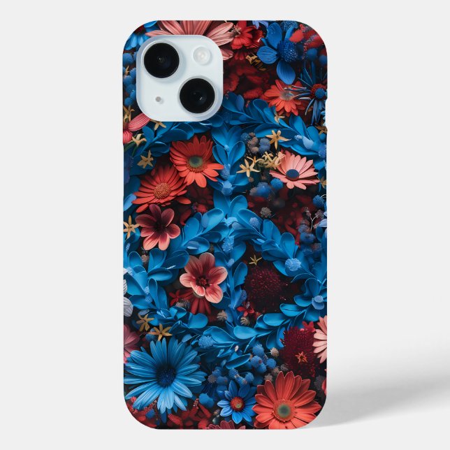 Floral Peace Sign Phone Case (Rückseite)