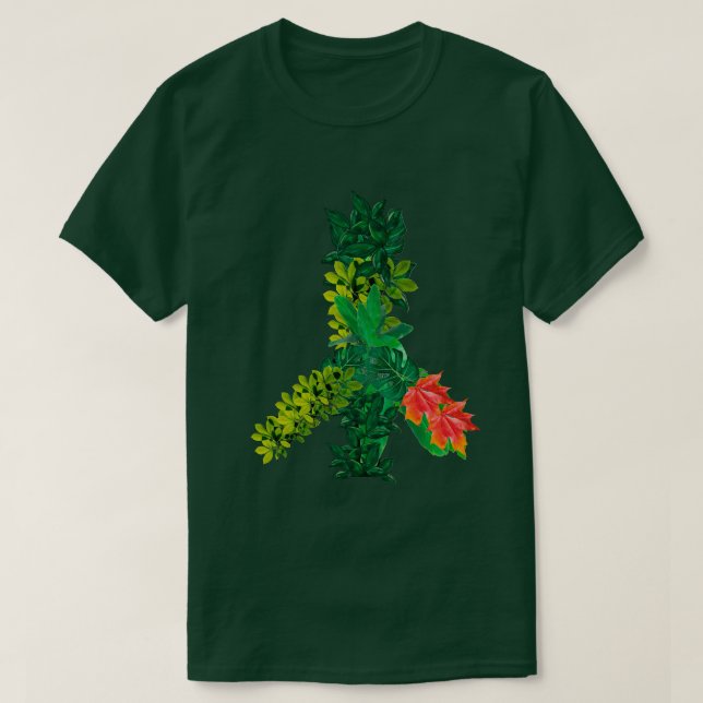Floral Peace Sign T - Shirt (Design vorne)