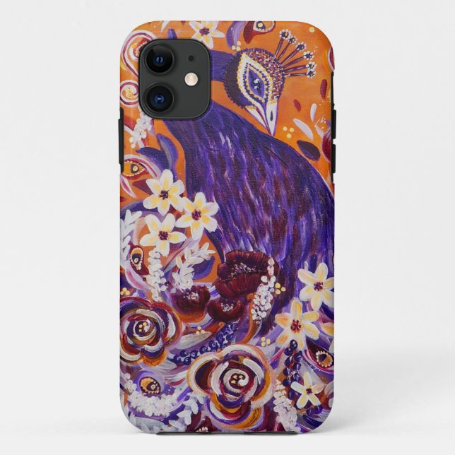 Floral Peacock geblüht Case-Mate iPhone Hülle (Rückseite)